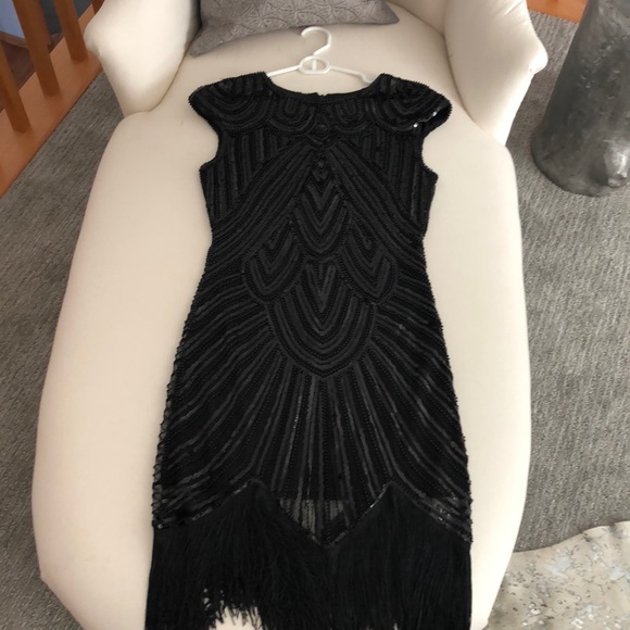Black Sequin Dress - Picture 1 of 2